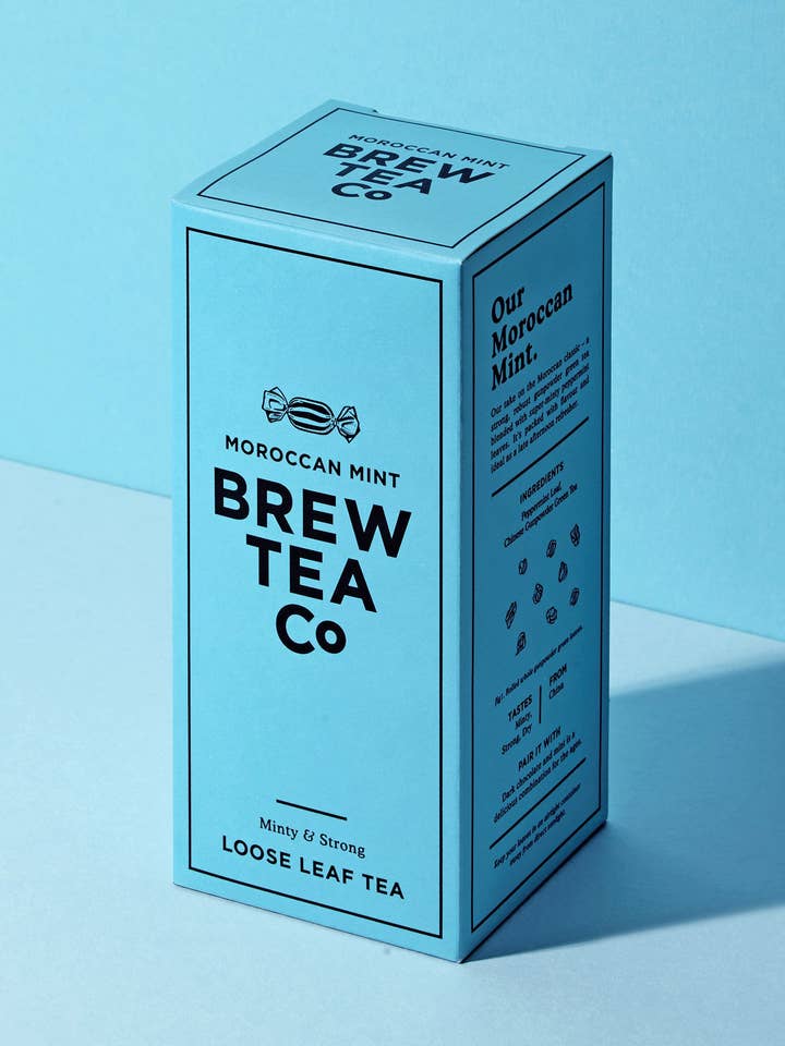 Brew Tea Moroccan Mint Loose Leaf 113g for wholesale by Brew Tea Co.