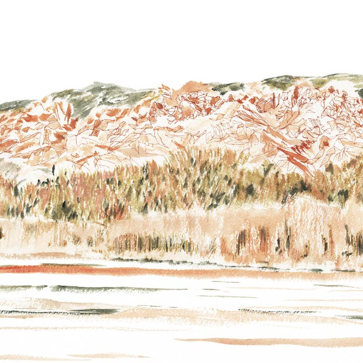 Pintura de paisaje de las montañas de Sandia, impresión artística de Nuevo México para venta al por mayor de Turn-of-the-Centuries