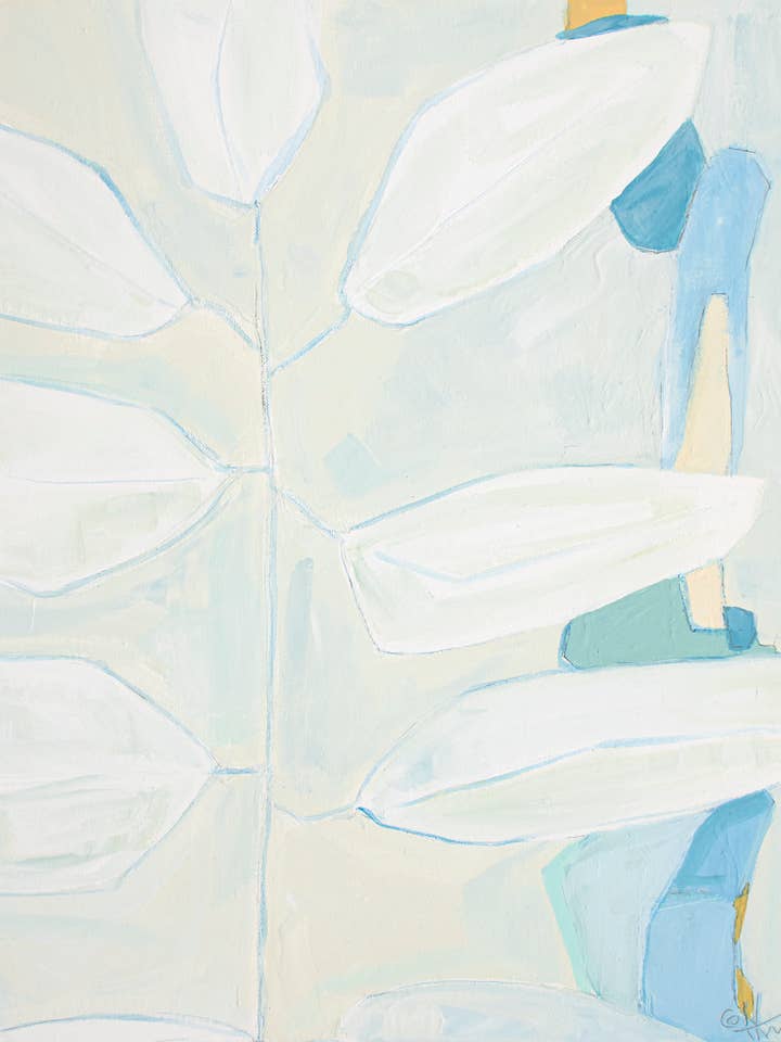 'BOTANICALS AND BEACH GLASS No.7' for wholesale by Carol Hunter Art