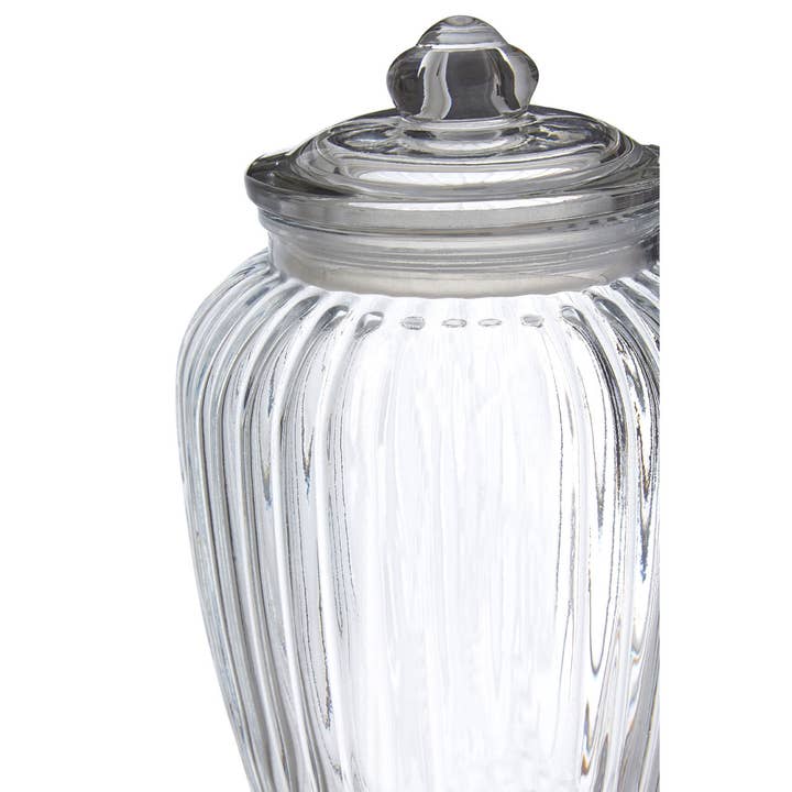 Interiors by Premier – wholesale Jar – Vintage Design Glass Storage Jar - 2280ml3