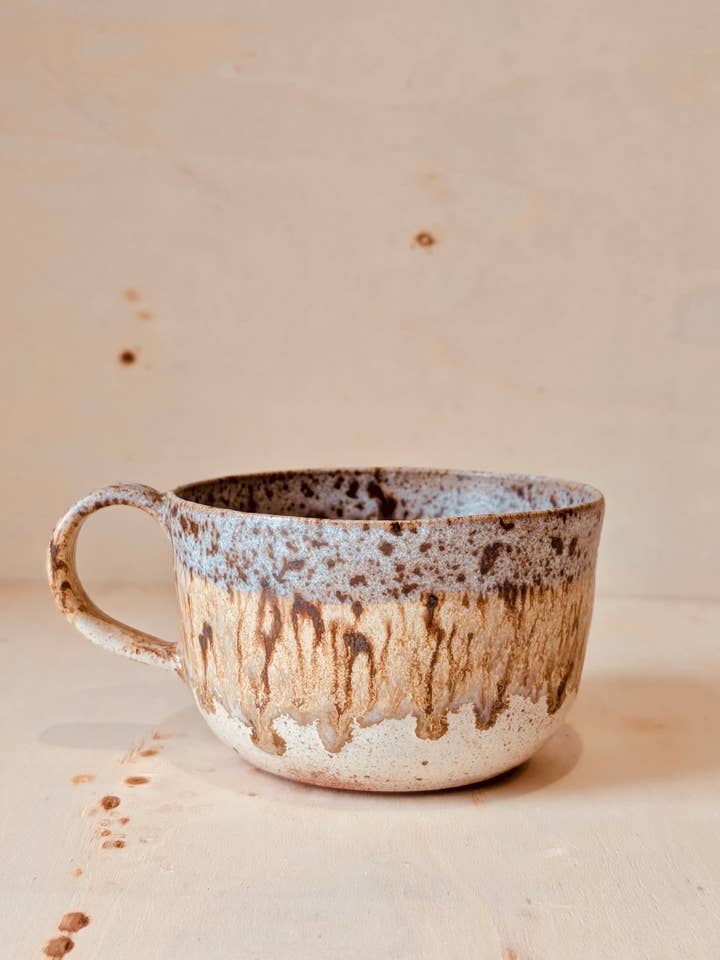 SOFT TIDE LARGE COFFEE TEA MUG for wholesale by RIA Studio pottery