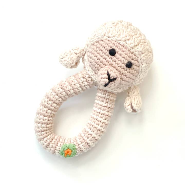 Pebble - Wholesale Handheld Rattle - Baby - Little Lamb Baby Toy - Ring Rattle