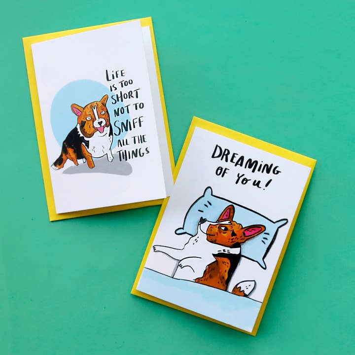 Fernandes Makes - Vente Carte de vœux classique - Carte de vœux Life Is Too Short To Not Sniff All The Things6