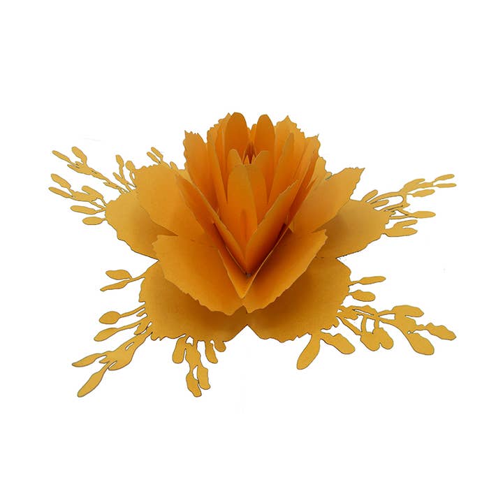 RF Distribution - Venta al por mayor Tarjetas de felicitación - Tarjeta de origami sorpresa de rosa dorada2