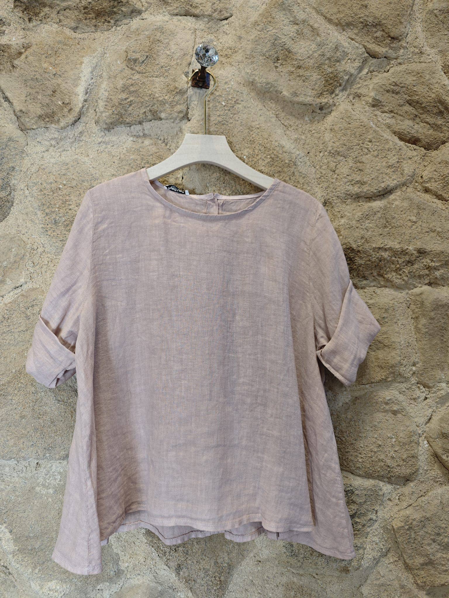 Linen & More - Wholesale Blouse - Women's - REF 59100 100% LINEN LONG SLEEVE BLOUSE2