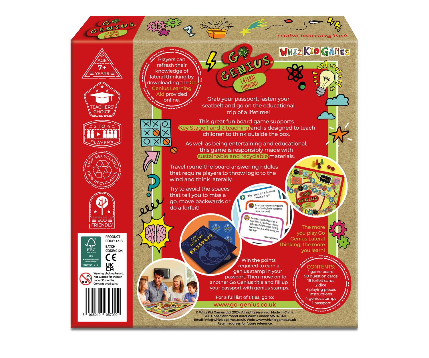 Whiz Kid Games – wholesale Board game – Board game Go Genius Lateral Thinking by Whiz Kid Games1