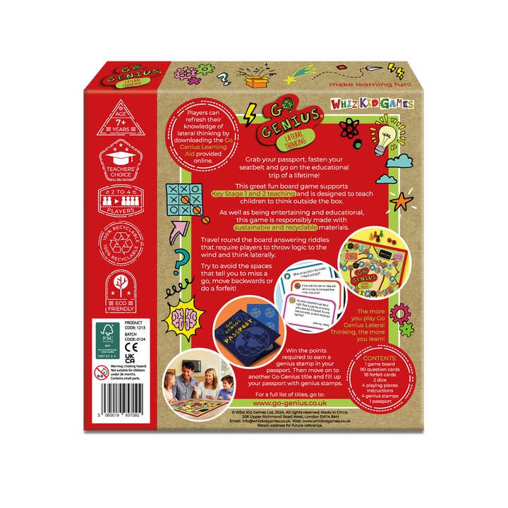 Whiz Kid Games – wholesale Board game – Board game Go Genius Lateral Thinking by Whiz Kid Games1