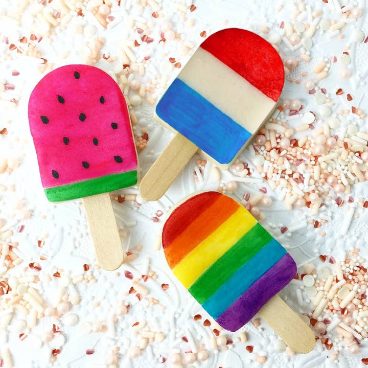 Gourmet Marsepein Candy Mini Popsicles voor de zomer voor wholesale door marzipops