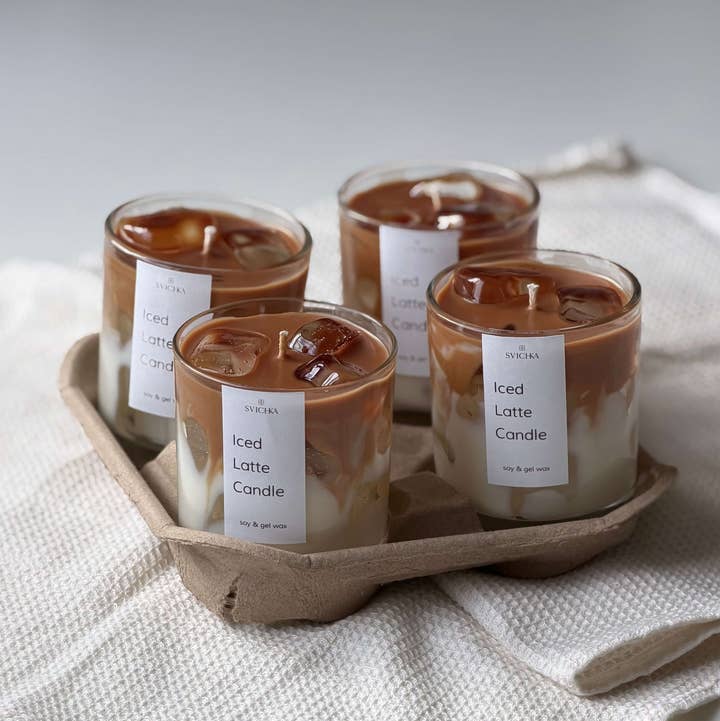 SVICHKA - Wholesale Jar/Filled Candle - Iced Latte Candle0
