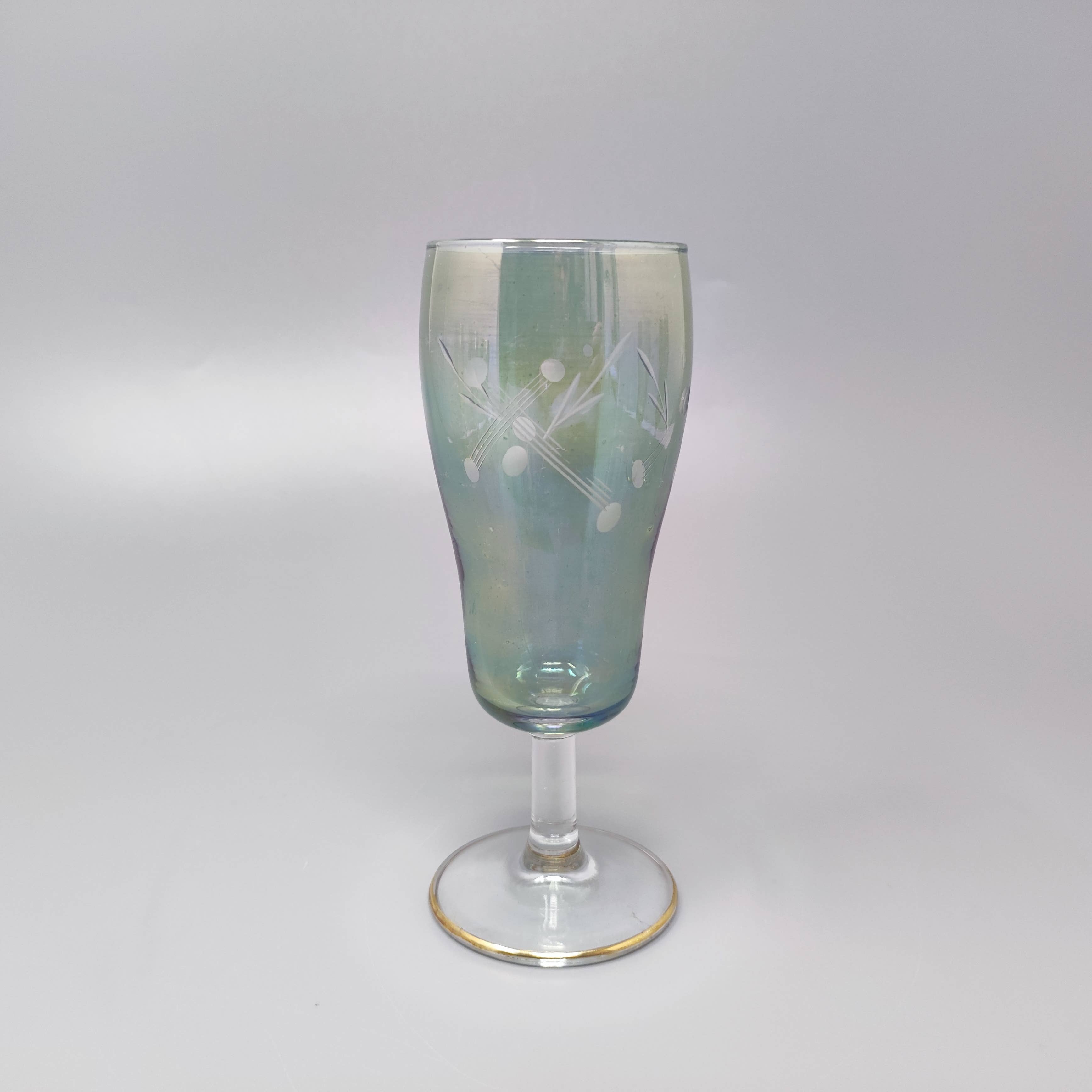 MadInteriorArt - Wholesale Cocktail/Liquor Glass - 1960s Astonishing Set of Six Crystal Glasses. Made in Italy4