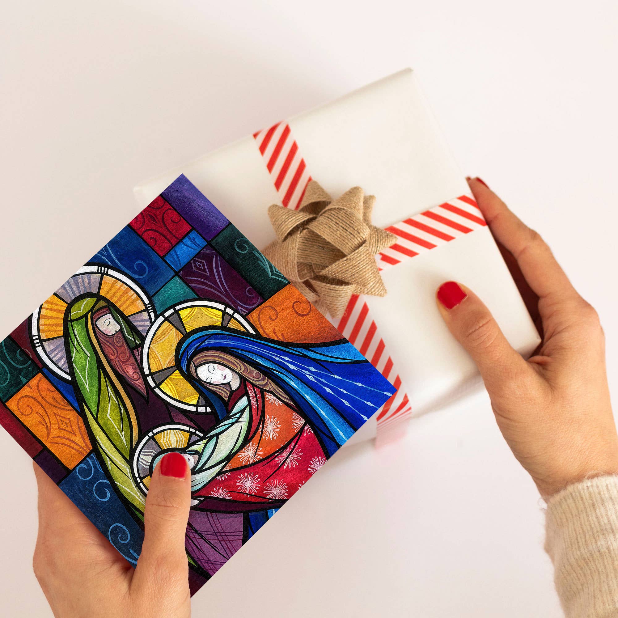 Just Cards Direct – wholesale Christmas card – Holy Child- Pack of 10 Christian Christmas Cards2