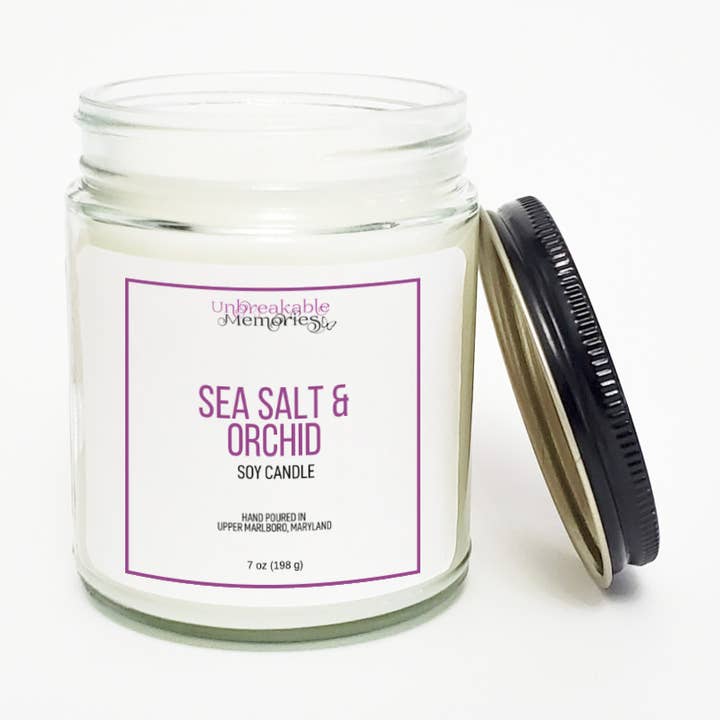 Unbreakable Memories - Wholesale Jar/Filled Candle - Soy candles - Sea Salt & Orchid0
