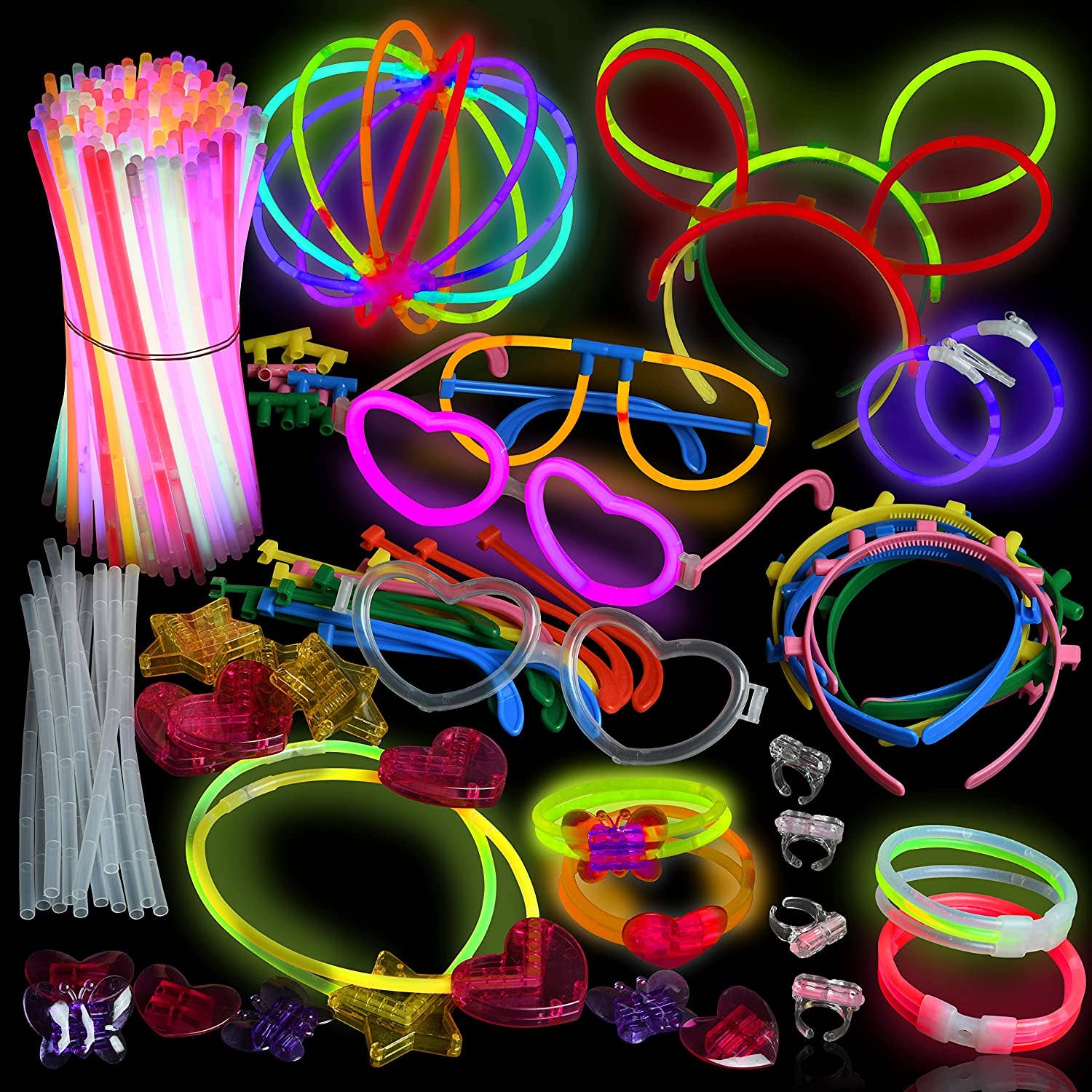 Play22 - Wholesale Party Favor - 500 Glow Sticks Party Pack Necklaces And Bracelets3