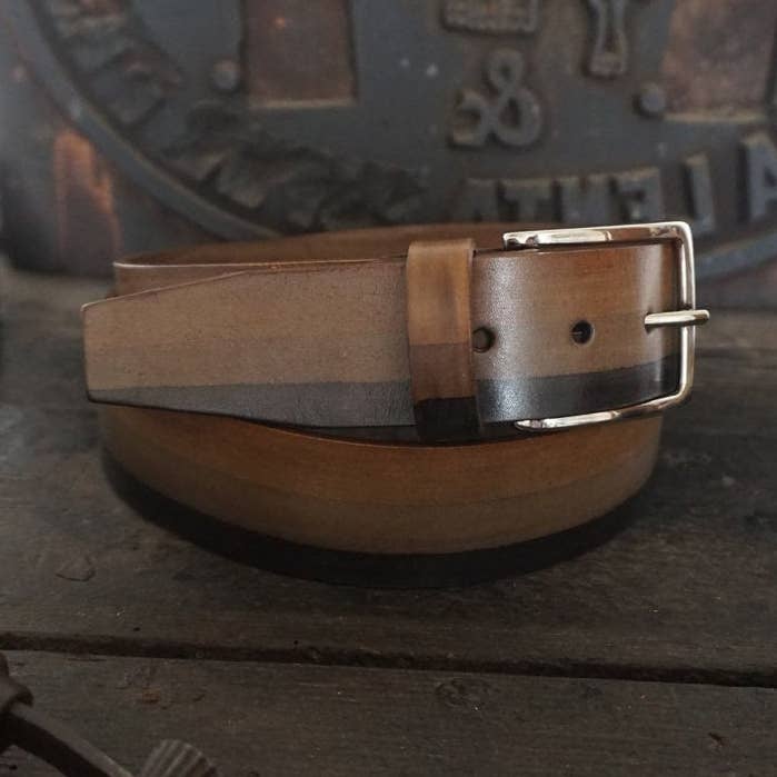 Handmade Men's Leather Belt in Italy For Jeans Groom #47 for wholesale by Mario Doni