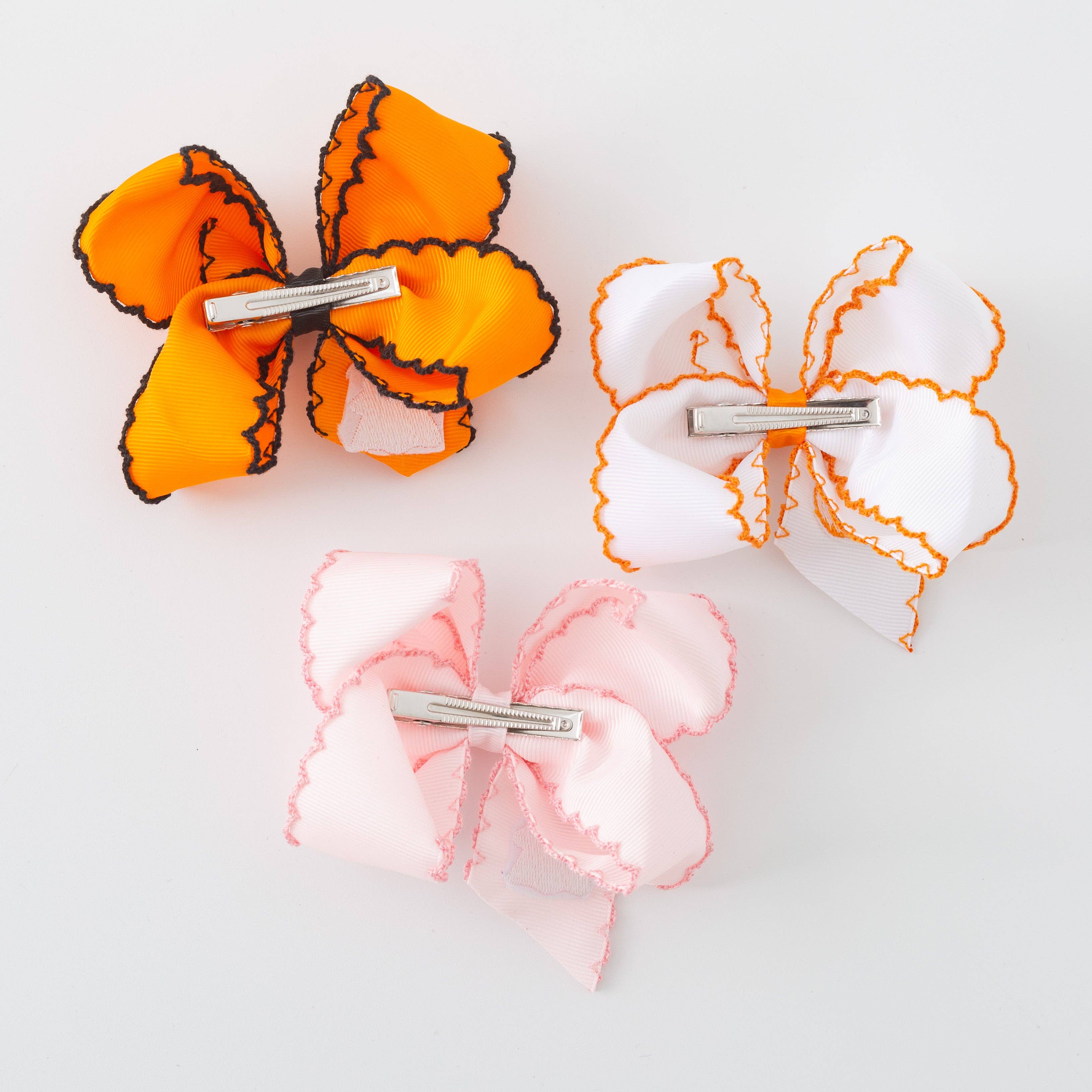 Auraquise - Wholesale Hair Accessories Set - Kids - Girls Halloween Pumpkin Ghost Orange Pink Headwear Bow4