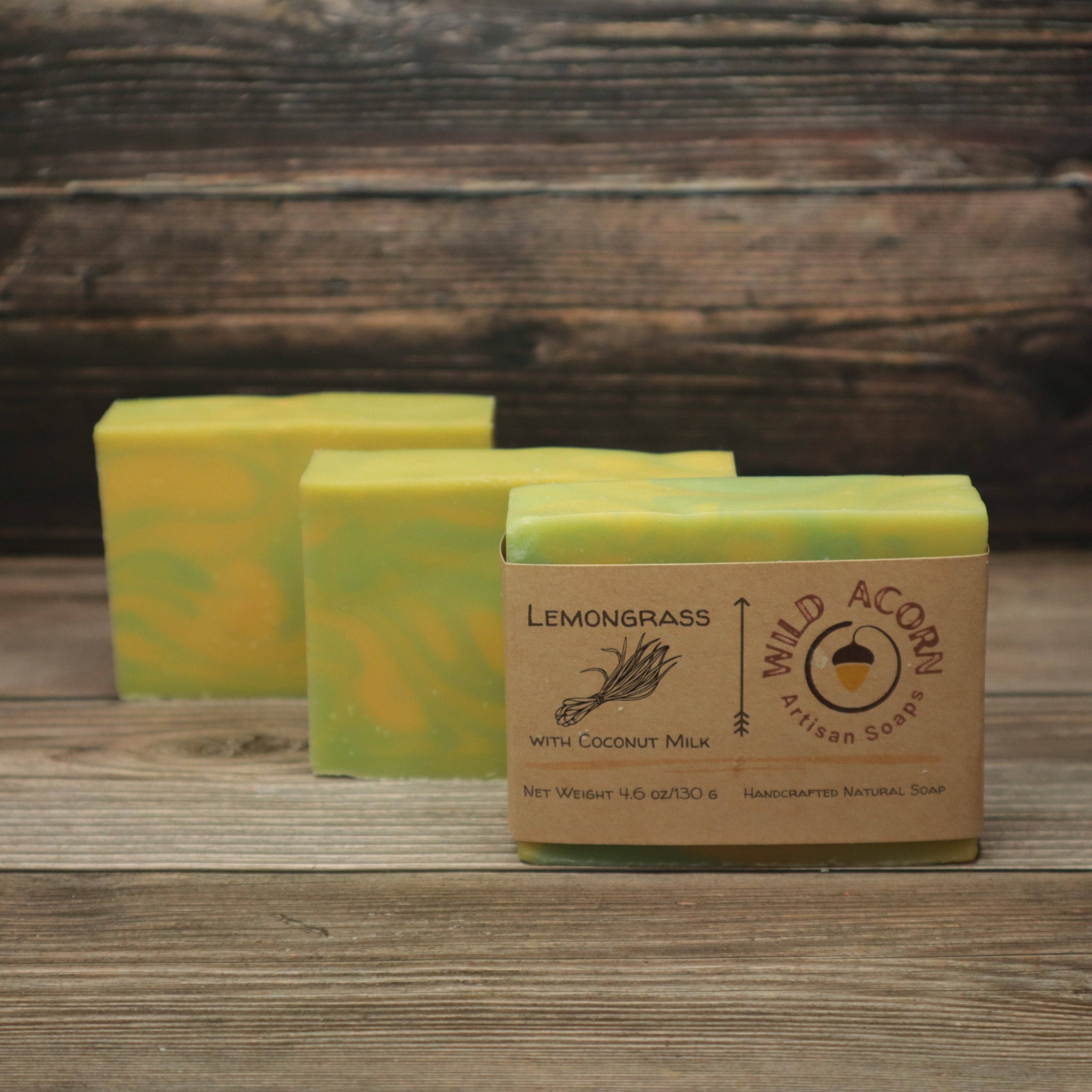 Wild Acorn Artisan Soaps LLC - Wholesale Bar Soap - Lemongrass Soap with Coconut Milk3