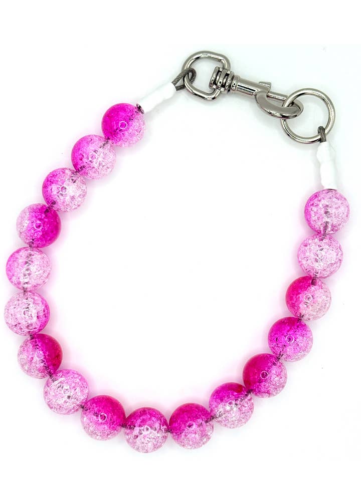 Pink Champagne | Beaded Dog Collar   for wholesale by Dainty Paws