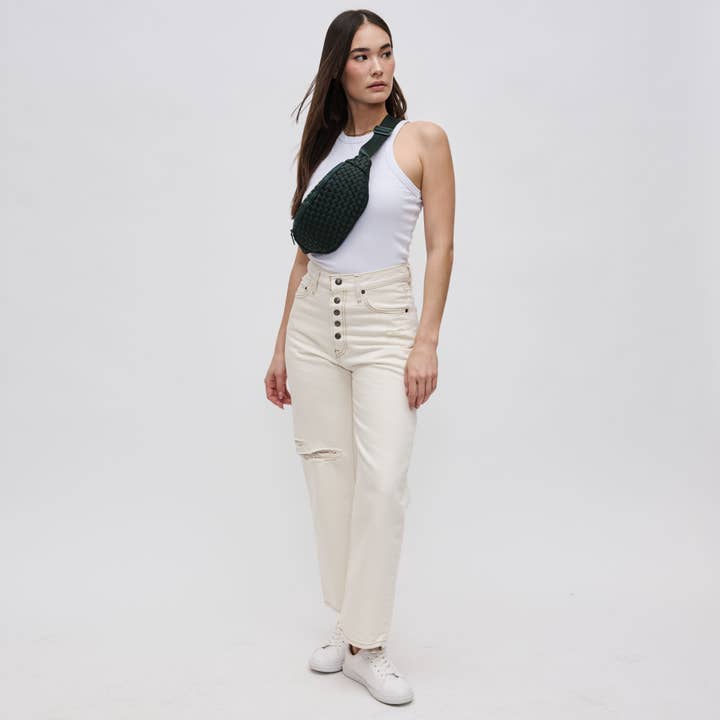 Sol and Selene - Vente Sac ceinture – femme - Sac banane tissé en néoprène Aim High89