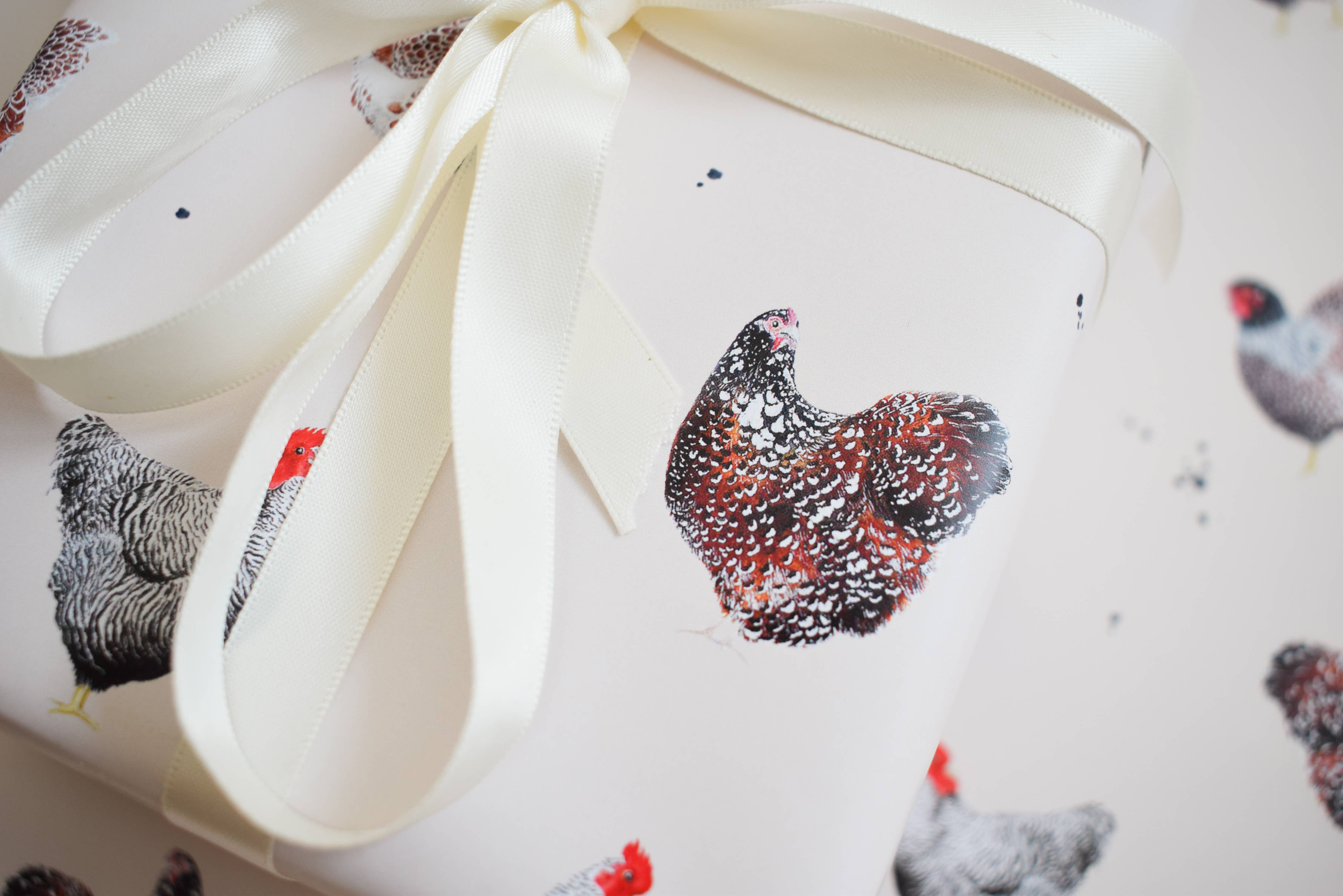 studio frewb - Wholesale Flat Wrap - Chickens gift wrap - single sheets1