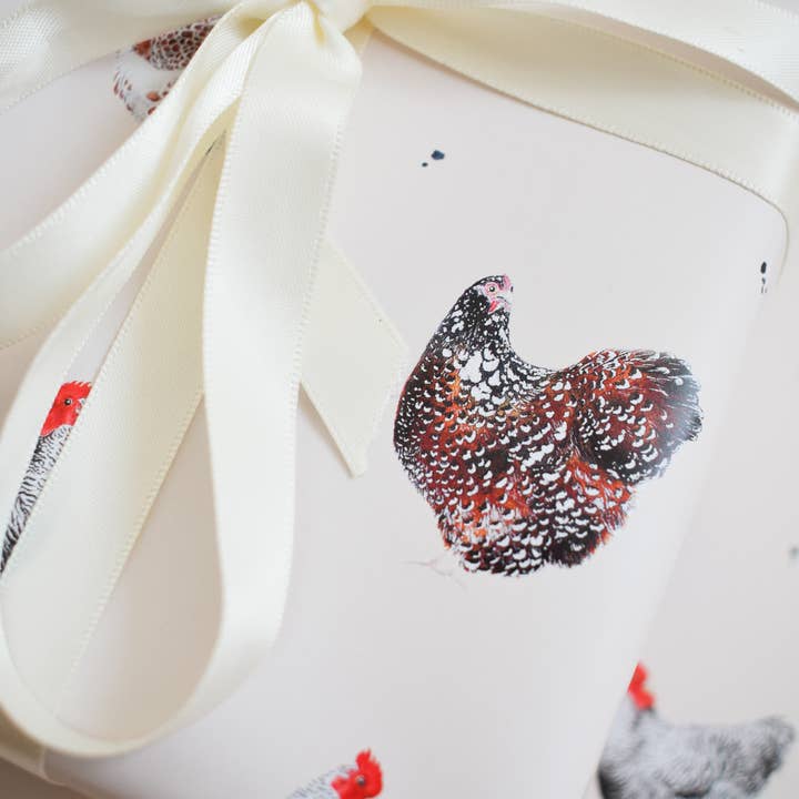 studio frewb - Wholesale Flat Wrap - Chickens gift wrap - single sheets1