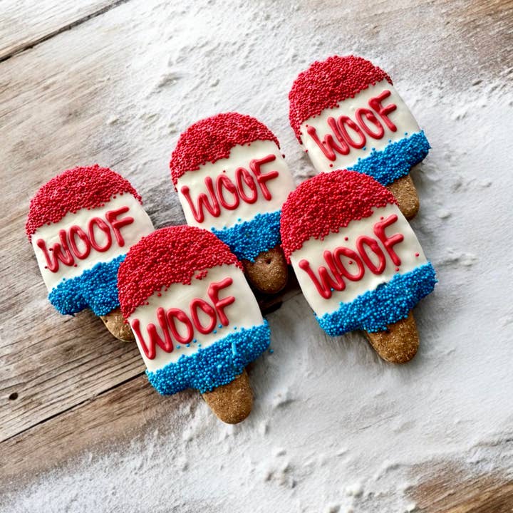 YumYum4DOGS - Wholesale Pet Treats - Dog - Red, WOOF & Blue Pupsicle