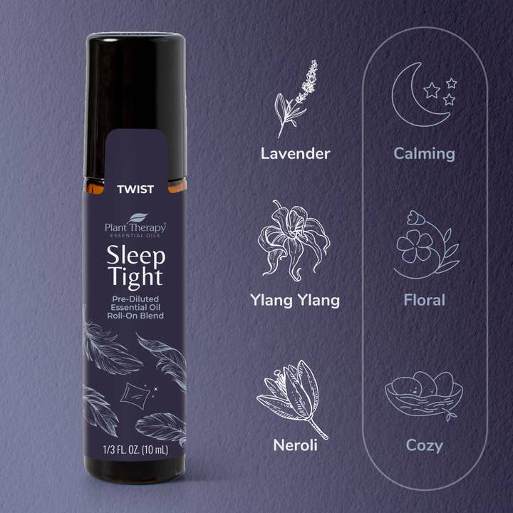 Plant Therapy - Wholesale Essential Oil Roll-On - Sleep Tight Essential Oil Blend Pre-Diluted Roll-On2