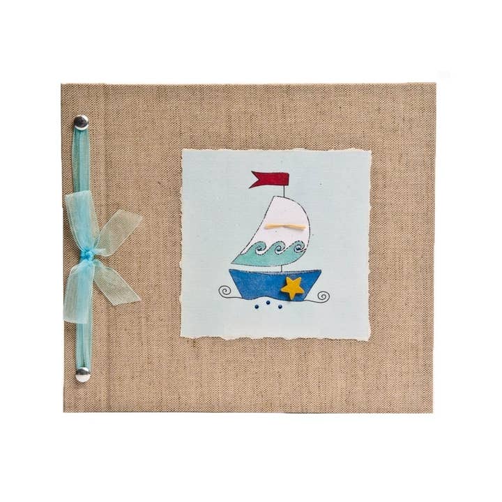Sailboat Baby Memory Book for wholesale by Hugs and Kisses XO