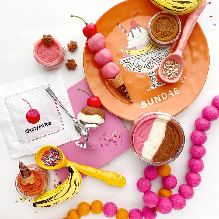 Earth Grown KidDoughs (KidDoughs by EGKD) - Wholesale Putty/Slime - Kids - Ice Cream KidDough Play Kit