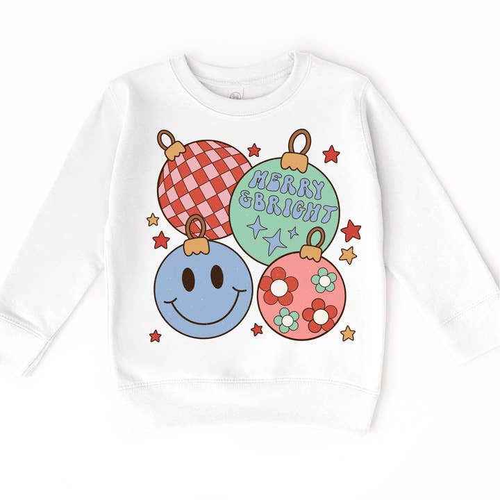 Madi Moosh - Wholesale Screen Printed T-Shirt - Kids - Merry And Bright Christmas T-Shirt - Christmas Tee6