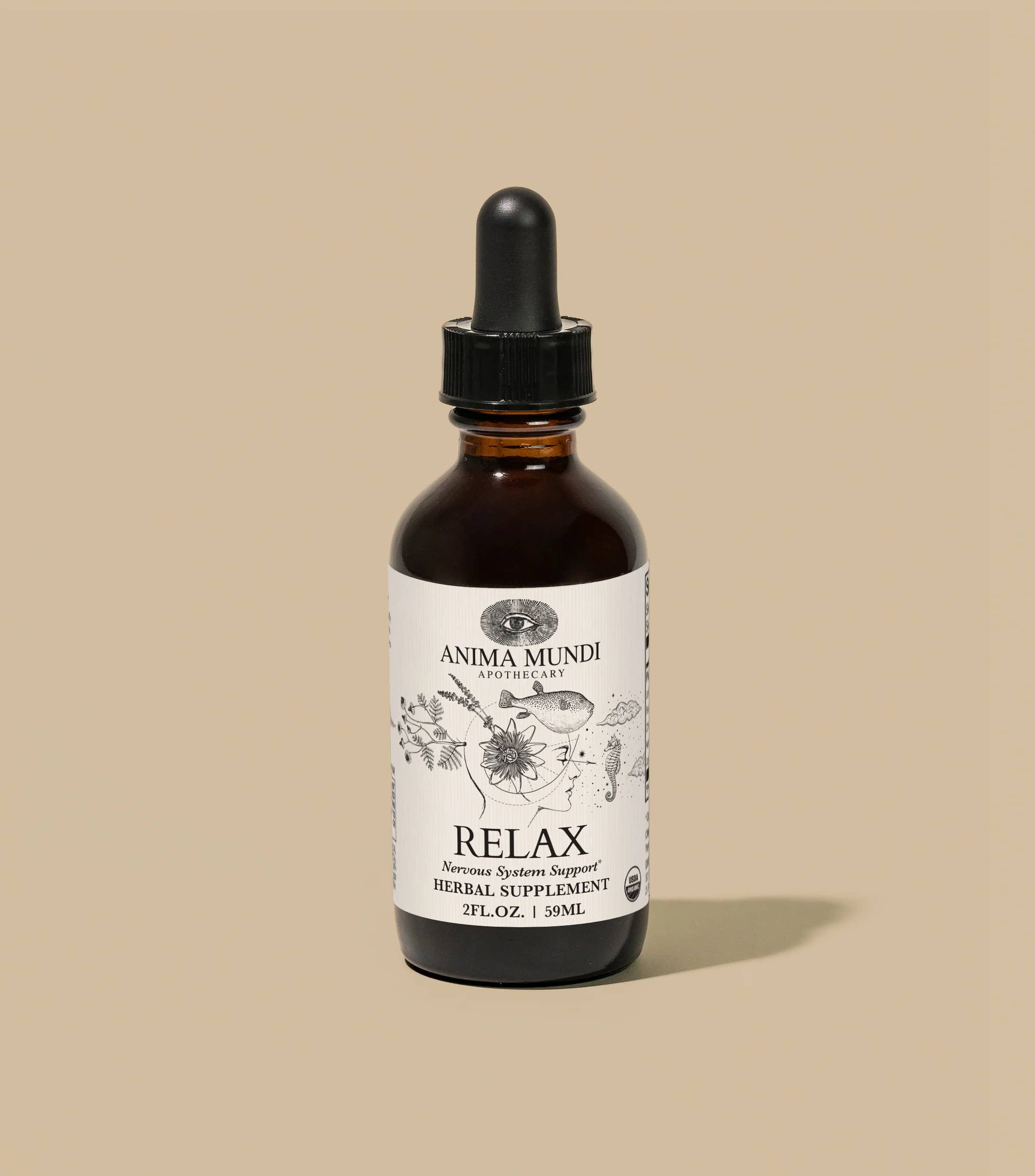 Anima Mundi Apothecary - Wholesale Tincture - RELAX Tonic | Support for Balance + Calmness*