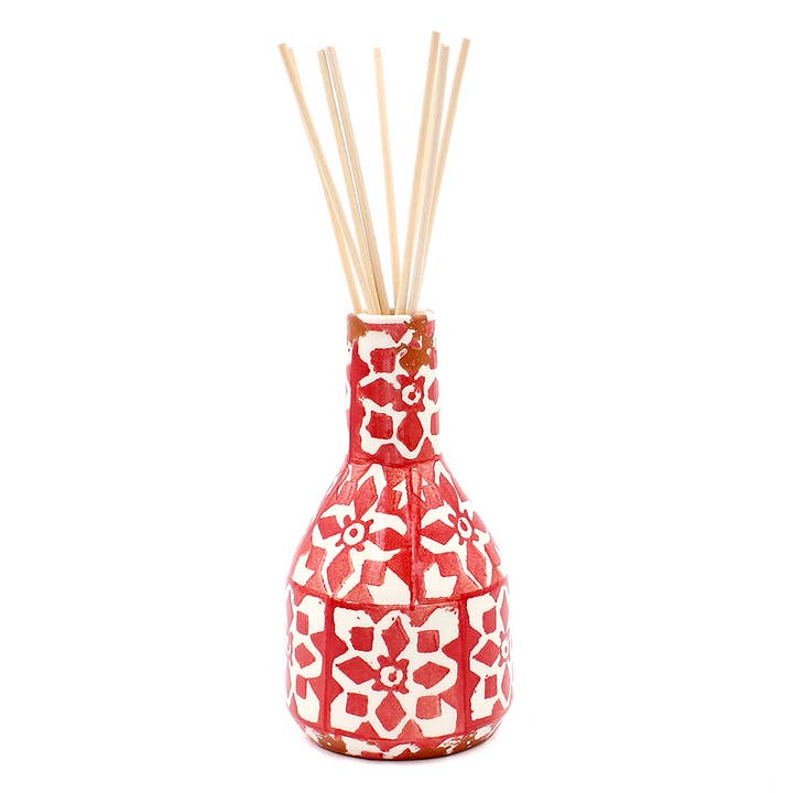 Wax Design - Venta al por mayor Difusores de palitos - Difusor Ceramica Mosaico 150Ml Terracota/Canela