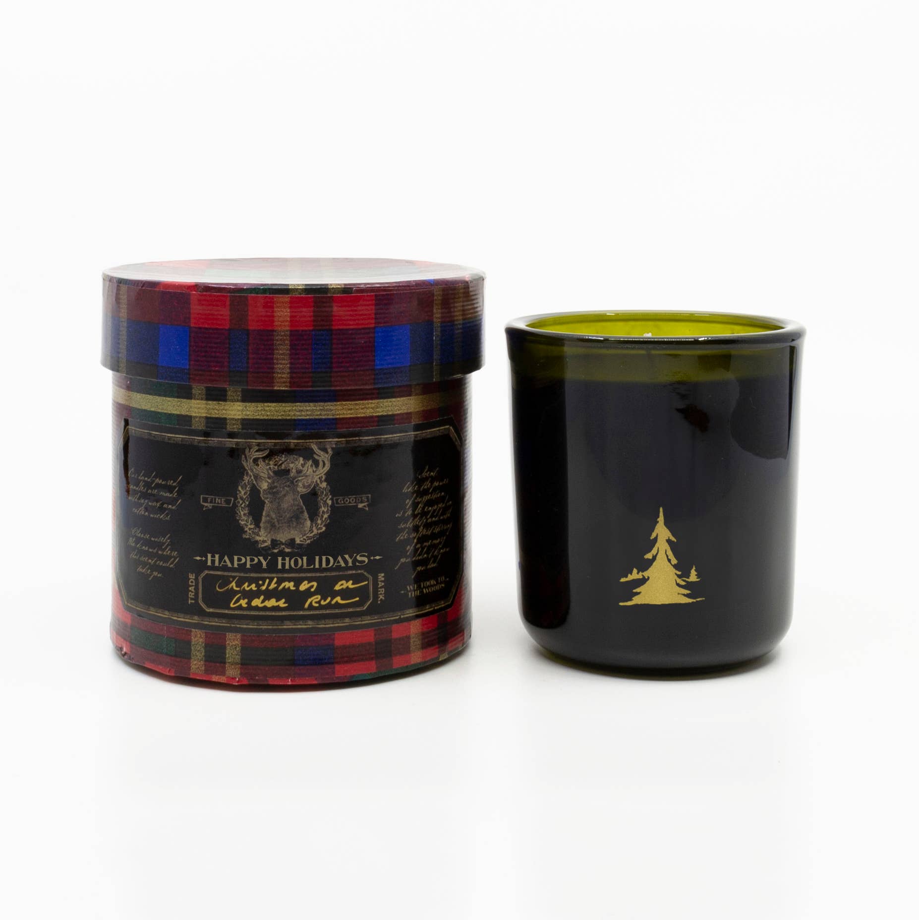 We Took To The Woods - Venta al por mayor Velas en tarros - Vela colaborativa de tartán1
