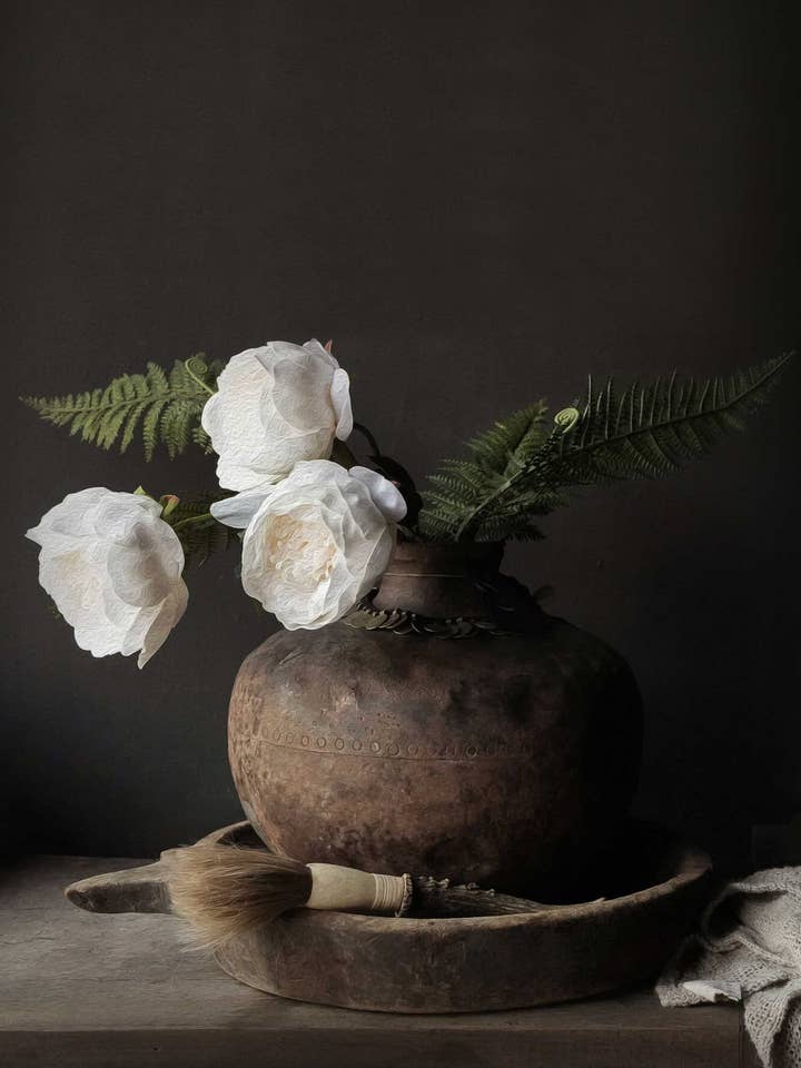 Trädgårdsaffisch B21: de vita pionerna för wholesale av Nino-Art