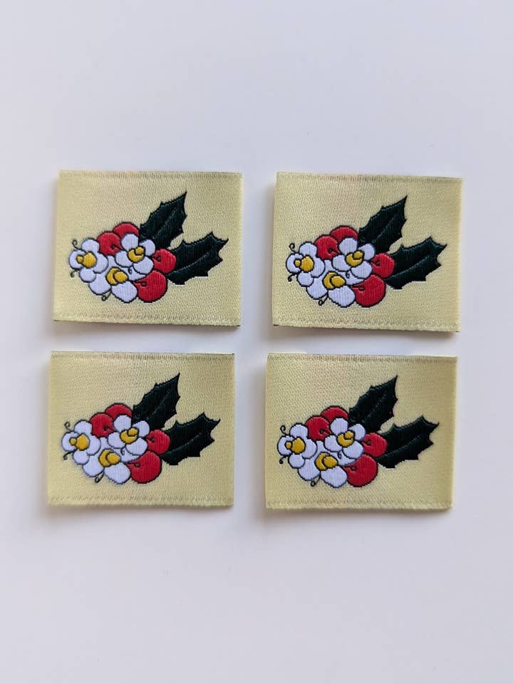 December Holly | Woven Luxe Labels for wholesale by Intensely Distracted