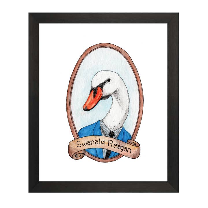 Impressão artística de Swanald Reagan/Ronald Reagan PrezooDents por atacado de Ah Ha Brands