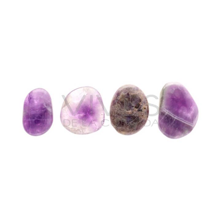 Vives de la Cortada S.L - Wholesale Spiritual Stone/Crystal - Flat Amethyst Tumbled Stone, Grade A2