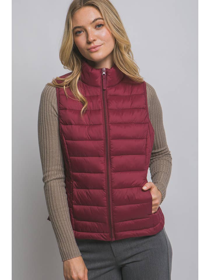 Peace Love Line - Wholesale Outerwear Vest - Women's - PL8905 - ULTRA LIGHTWEIGHT PADDED PUFFER VEST10