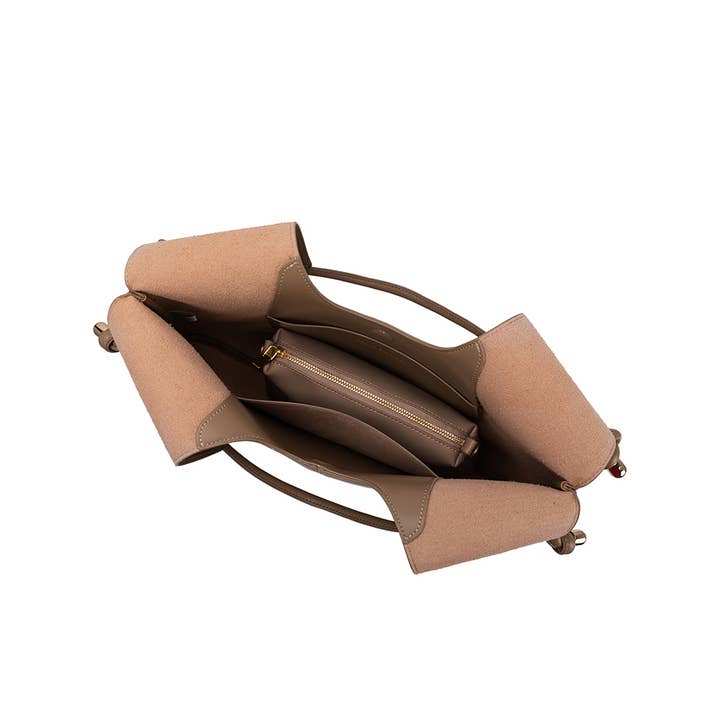 Melie Bianco - Wholesale Shoulder Bag - Women's - Tracy Mushroom Recycled Vegan Shoulder Bag