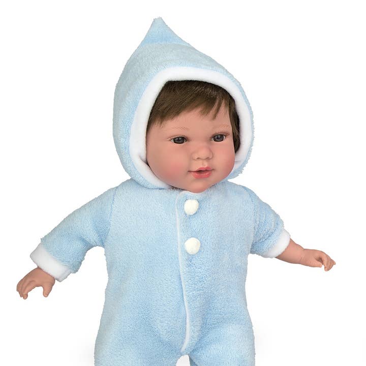 Ann Lauren Dolls 17 Inch Baby Doll with Blue Snow Suit for wholesale by Kennedy and Friends/ Ann Lauren Dolls/ MBD