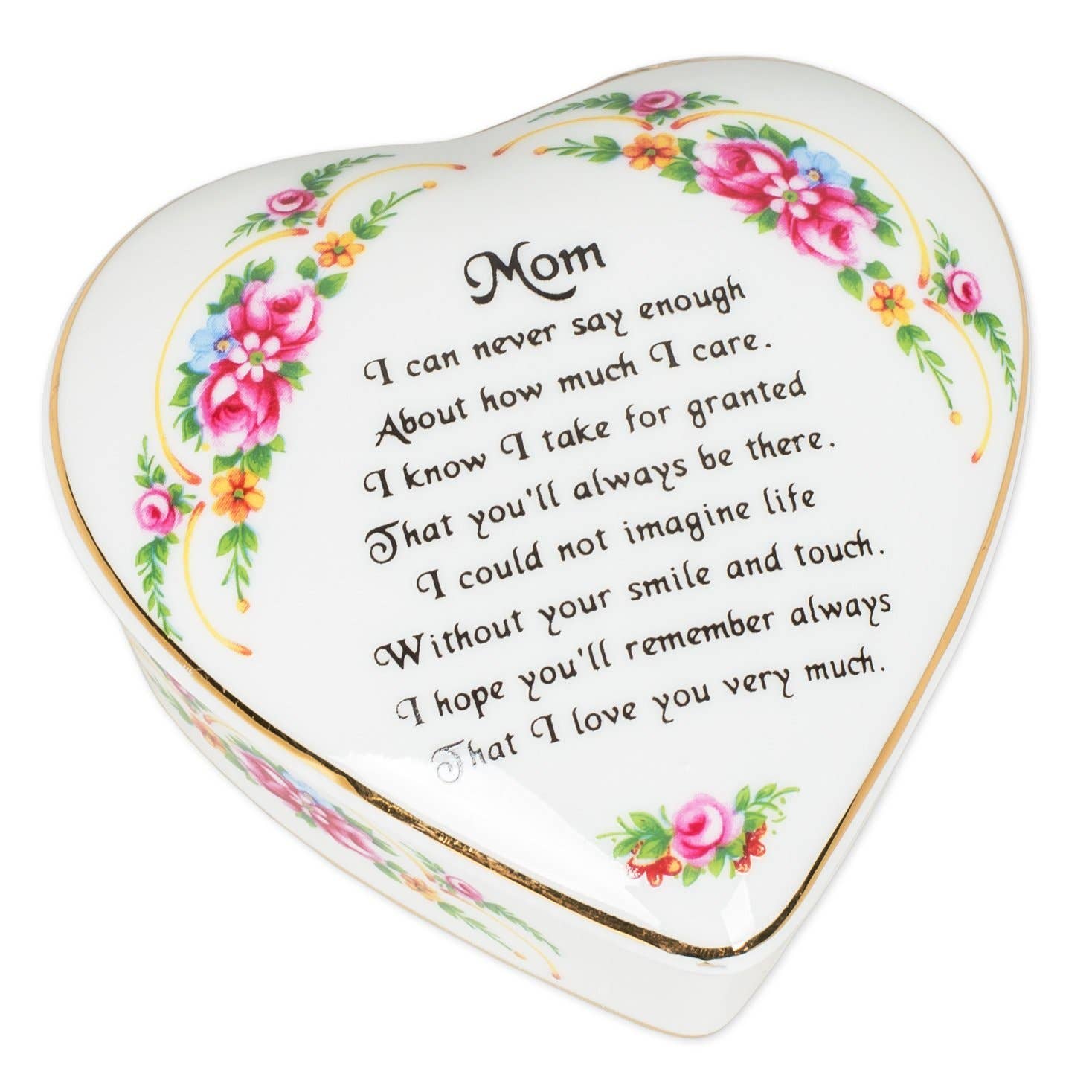 CBE Inc – Großhandel Dekoschachteln – Herzförmige Erinnerungsbox aus Porzellan, Freundschaftsspruch2