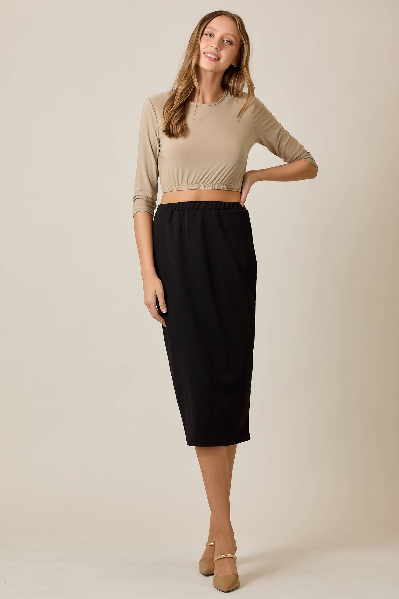 Celeste Clothing - Wholesale Skirt - Women's - KNEE LENGTH PENCIL SKIRT -MODEST 31-INCH  -CS3377020