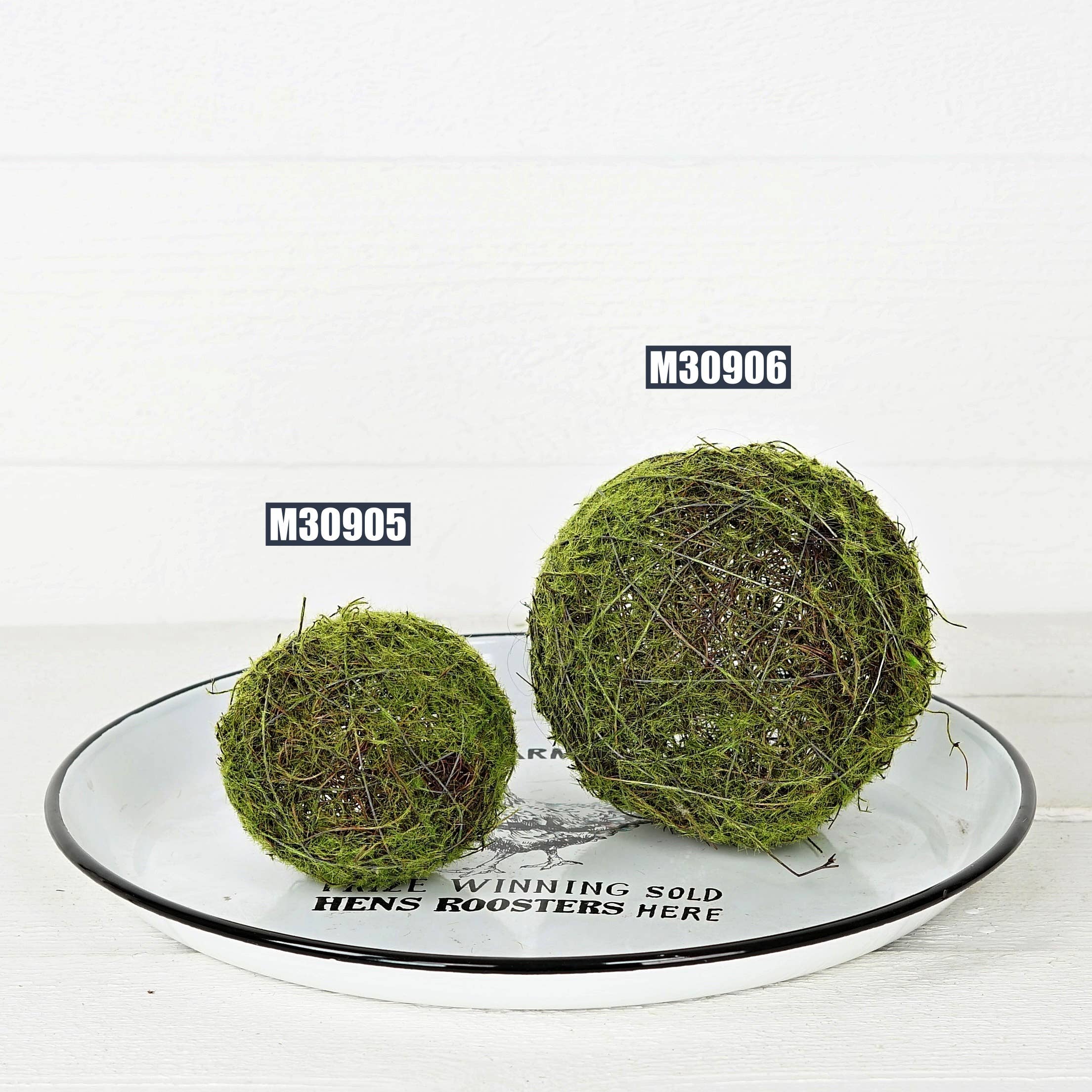 Holiday Depot Inc. - Wholesale Decorative Tabletop Object - M30905- 4in Mossy twig ball2