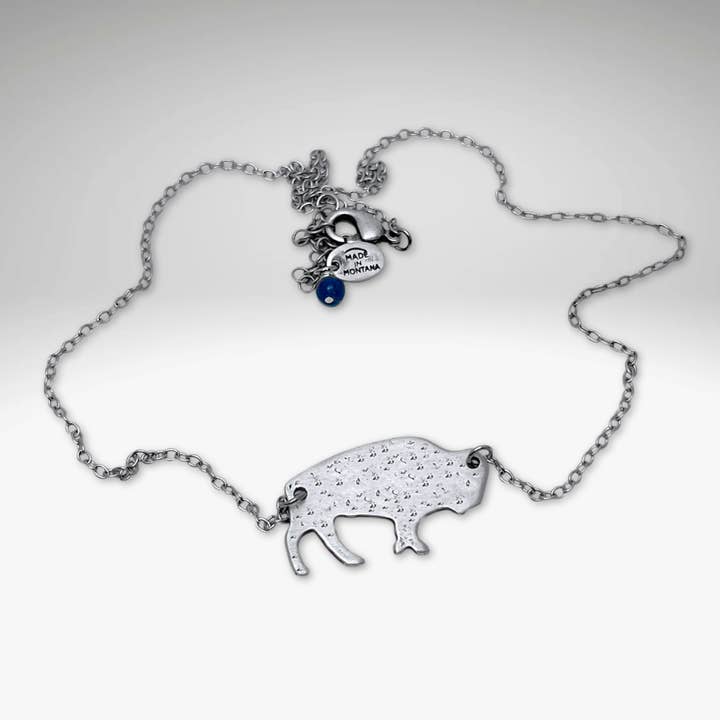 Daphne Lorna – Großhandel Kette mit Anhänger/Charm – Büffelhalskette, Bisonkette, wählen Sie Kette oder Kordel