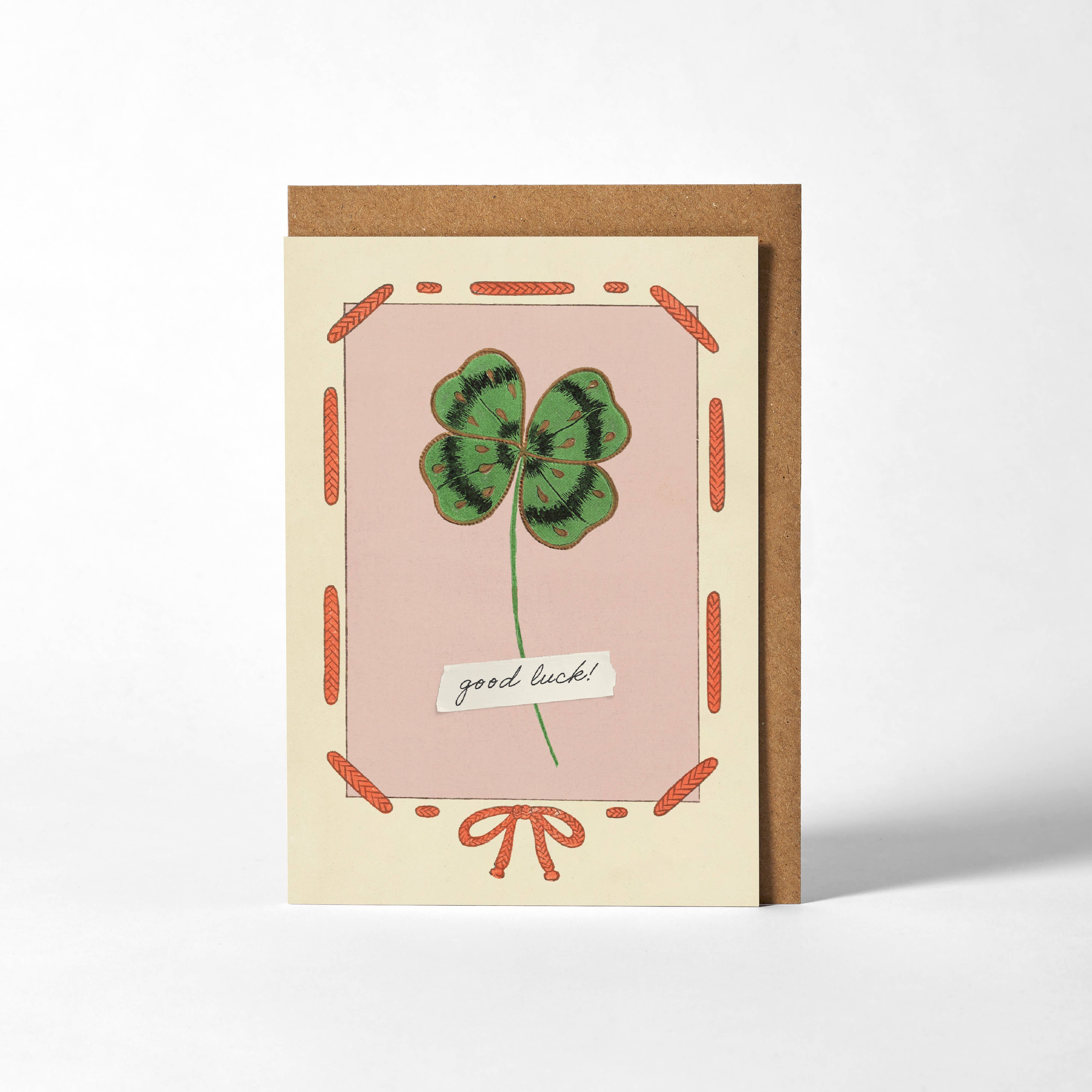 Roomytown Inc - Wholesale Everyday Greeting Card - Greetings Card - Good Luck Clover