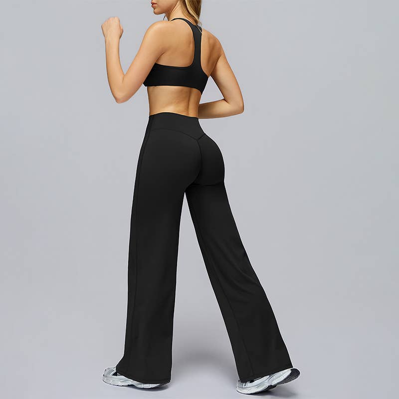WONDERXFANS – wholesale Activewear set – Women′s – Sports bra+Loose sweatpants 2-piece set14