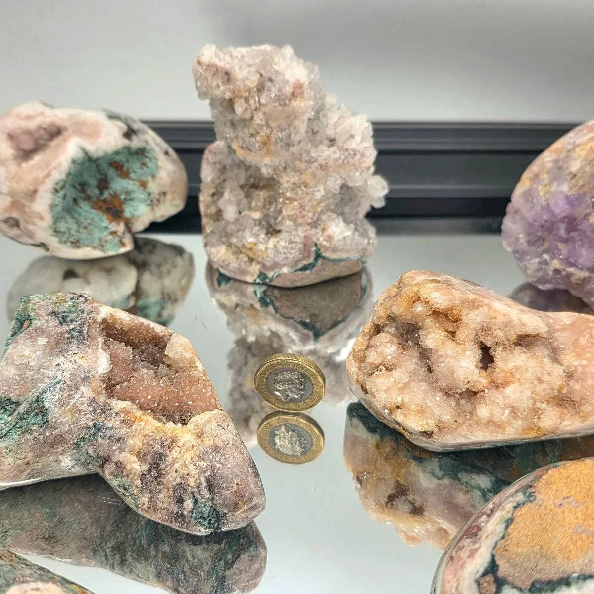 Distinction Crystals - Wholesale Spiritual Stone/Crystal - Large Pink Amethyst Crystal Clusters2