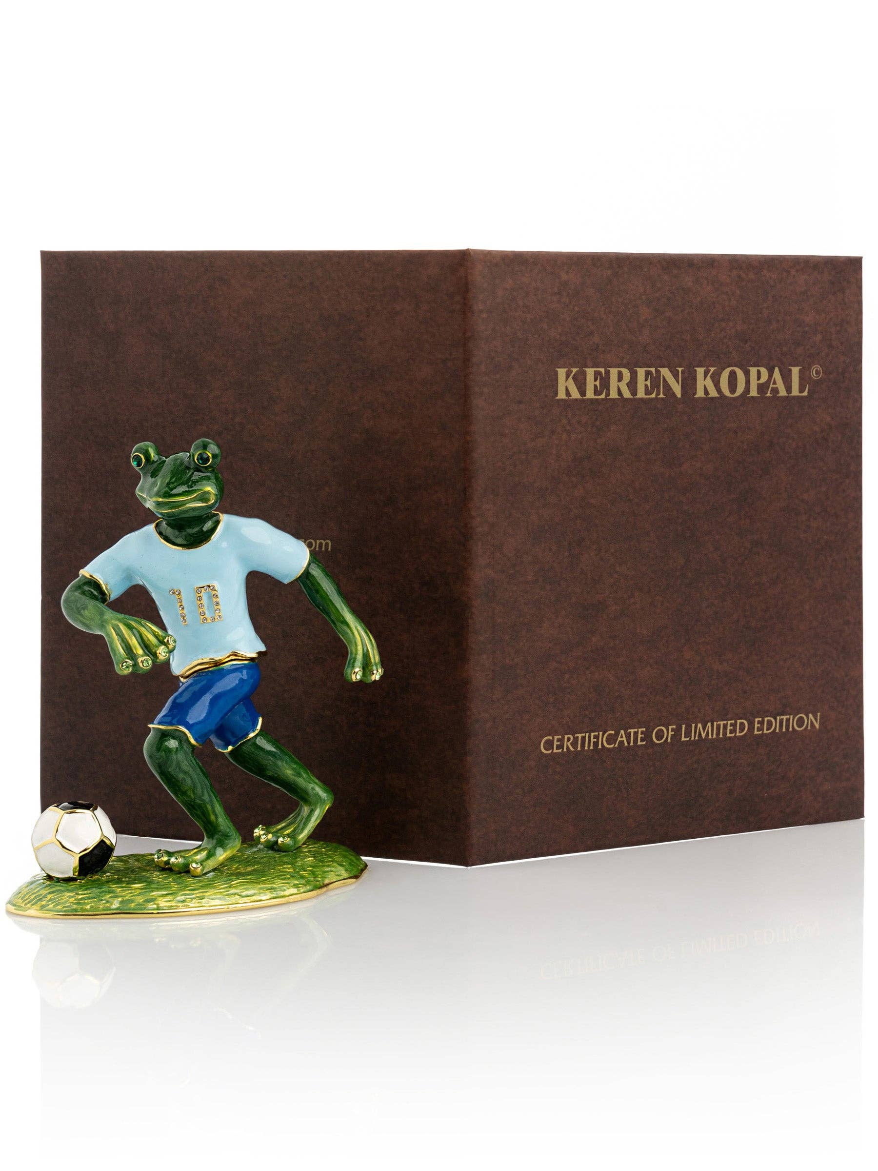 Keren Kopal - Wholesale Decorative Figurine - Frog Playing Football2