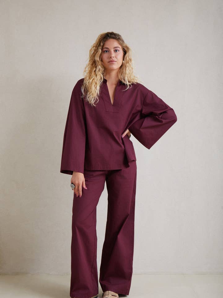 Brisa Poplin Trousers for wholesale by MEYME