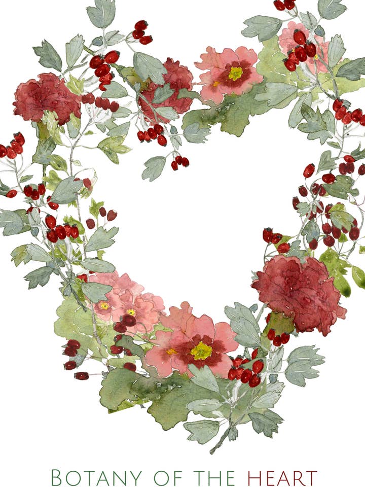 Botanik av Hjärta hälsningskort för wholesale av Leafy Lexicon