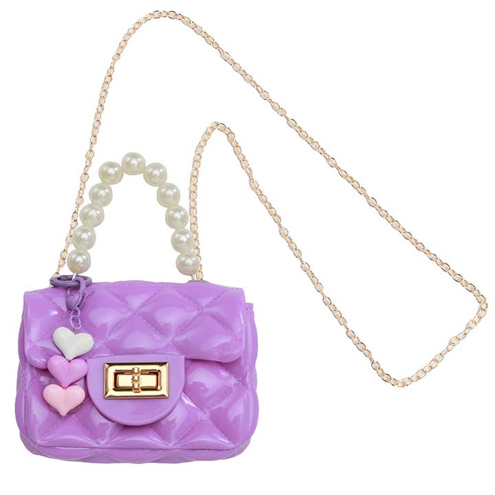 Sparkle Sisters by Couture Clips - Wholesale Crossbody Bag - Kids - Heart Charm Purse